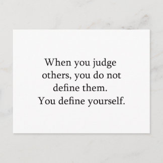 Don't Judge Postcard