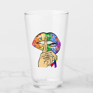 Don't Judge What You Dont Understand LGBTQIA Pride Glass