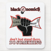 "Don't Just Stand There" Standard Mousepad (White)
