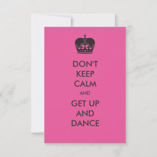 Don't Keep Calm- 3x5 Bachelorette Party Invitation