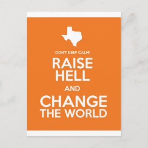 Don't Keep Calm. Raise Hell! Postcard