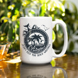 Don't Keep That Beach Waiting | Tropical Pun Coffee Mug<br><div class="desc">Don't keep that beach waiting! Grab a cool custom mug and enjoy your favourite beverage before going out to enjoy the ocean. This custom graphic is perfect for stocking up the beach house, or just for lovers of the beach in general. Comical pun quote typography design with an awesome ocean...</div>