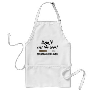 Don't Kiss the Cook Grillmaster Love Steaks Standard Apron