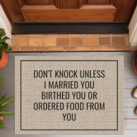 Don't Knock Unless I Ordered Food From You Funny