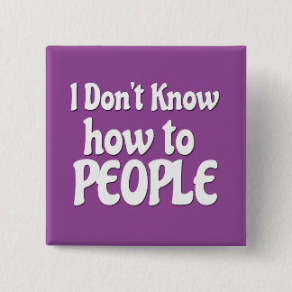Don't  know how to People 15 Cm Square Badge