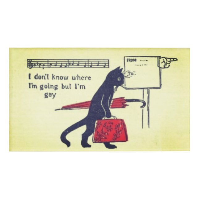 Don't Know Where I'm Going Name Tag (Front)