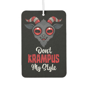 Don't Krampus My Style Car Air Freshener