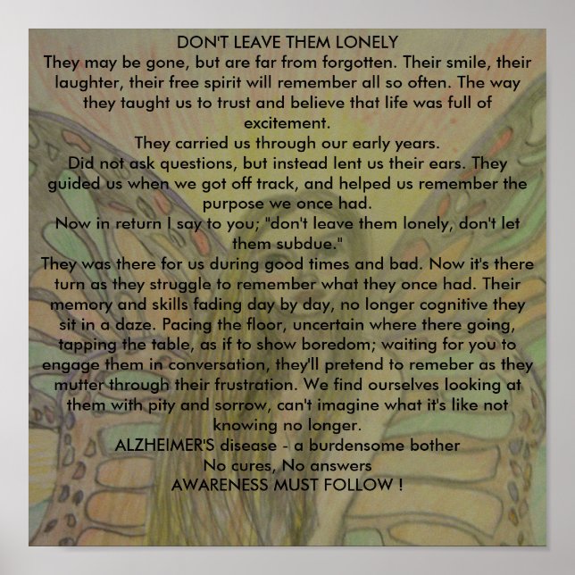 Don't Leave Them Lonely poster (Front)