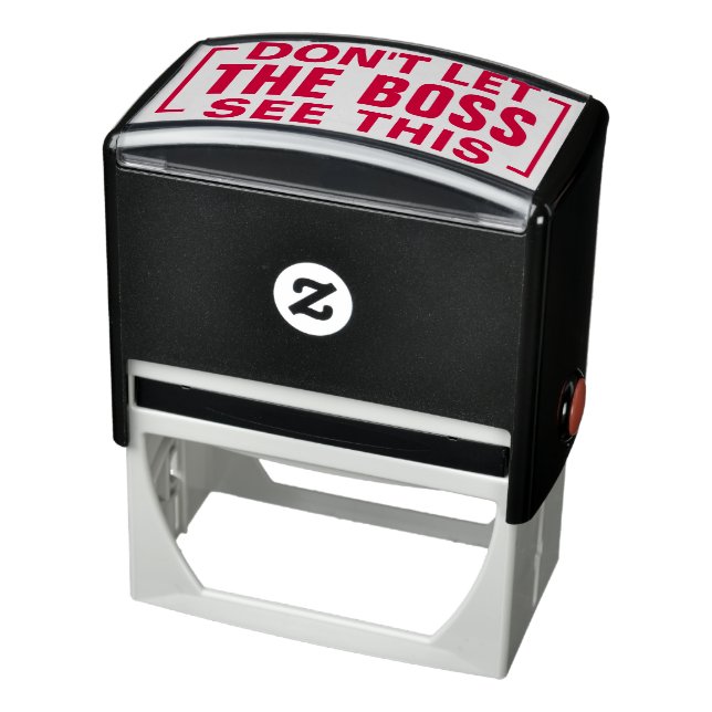 DON'T LET BOSS SEE THIS Funny Sarcasm Humour Joke Self-inking Stamp (Product)