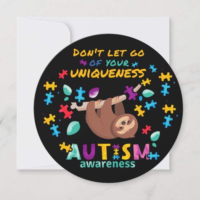 Don't Let Go Of Uniqueness Personalised Autism  (Front)