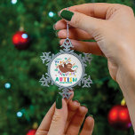 Don't Let Go of Your Uniqueness Autism Awareness Snowflake Pewter Christmas Ornament<br><div class="desc">Don't Let Go of Your Uniqueness Autism Awareness design featuring a sloth hanging on a tree branch. Cute,  bright,  and fun design for your Awareness campaign,  and events</div>