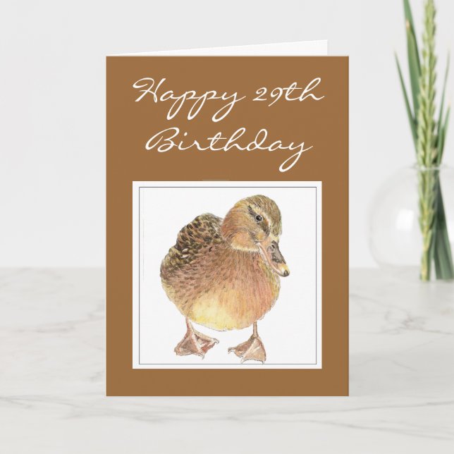 Don't Let Old Age make you quackers Birthday Duck Card (Front)