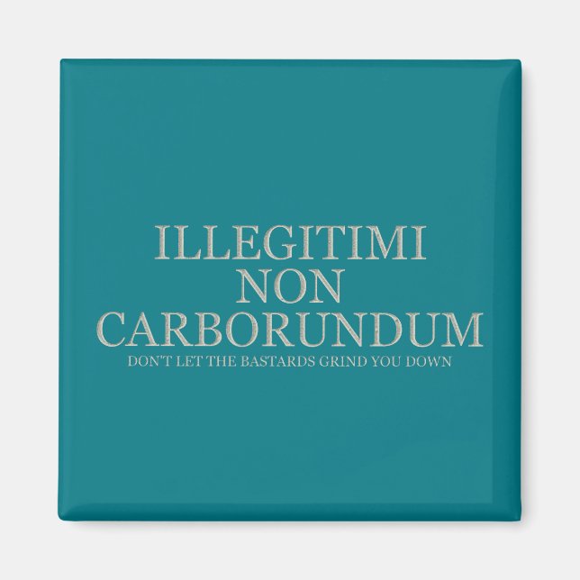 Don't Let The Bastards Grind You Down - Light Magnet (Front)