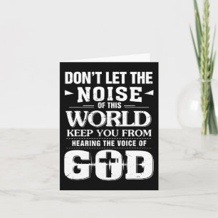 Don't Let The Noise Of This World Christian Easter Card