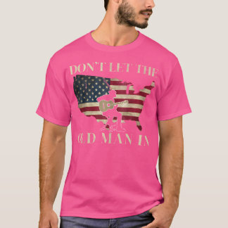 Don'T Let The Old Man In American Flag Guitar T-Shirt