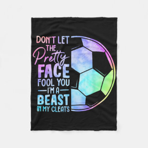 Don't Let The Pretty Face Fool You Women Teen Girl Fleece Blanket