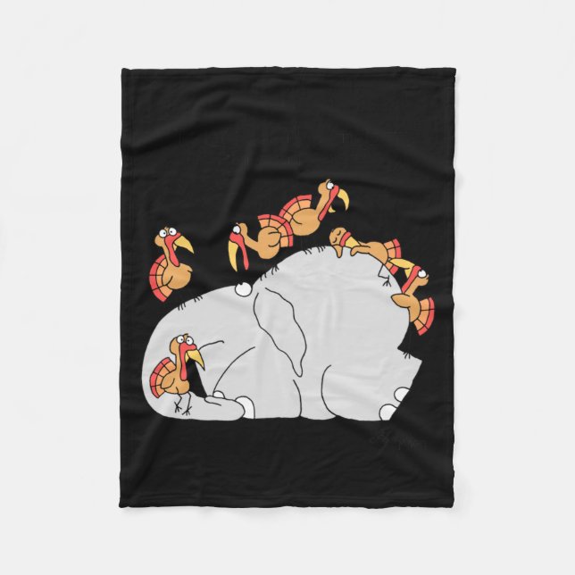 Dont Let The Turkeys Get You Down  Fleece Blanket (Front)