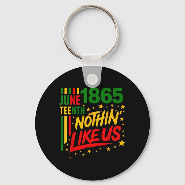 Dont Like Freedom Black History Juneteenth 1865 Key Ring (Front)