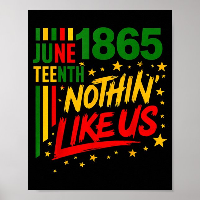 Dont Like Freedom Black History Juneteenth 1865 Poster (Front)