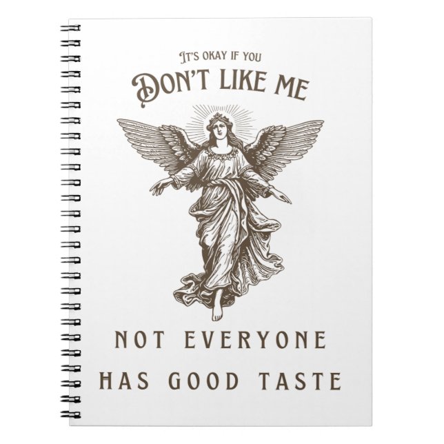 don't like me angel notebook (Front)