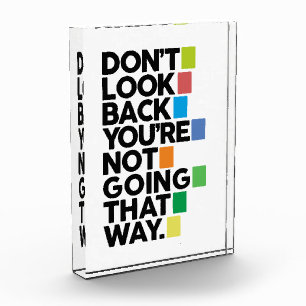 Don't look back photo block
