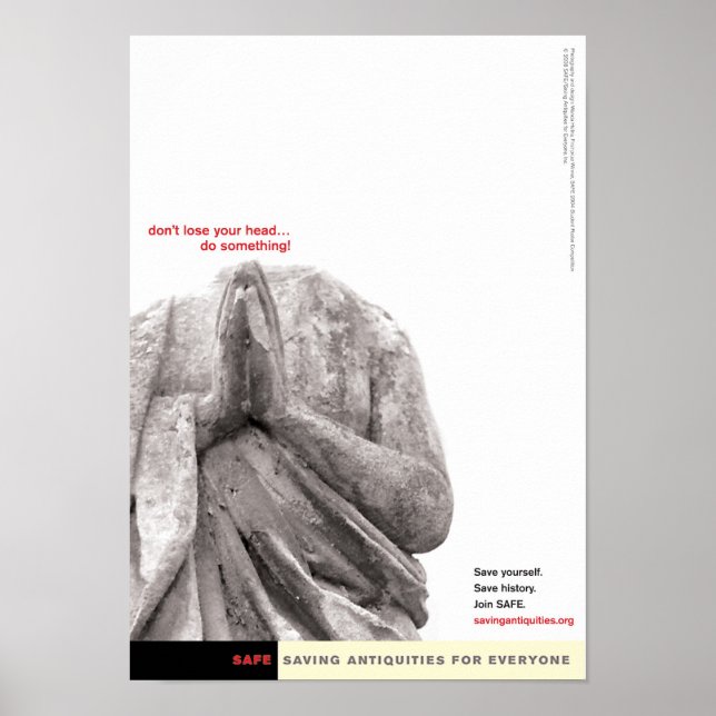 Don't lose your head poster (Front)