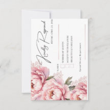 Don't Make Me Blush RSVP Card