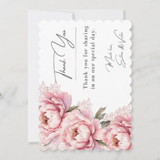 Don't Make Me Blush Thank You Card