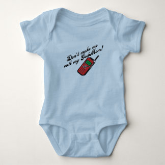 Don't Make Me Call GodMom! Baby Bodysuit