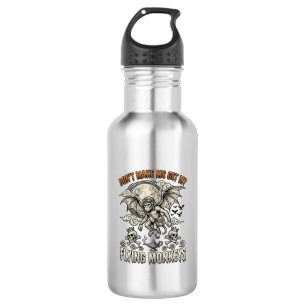 Dont Make Me Get Flying Monkeys Halloween Moon Sku 532 Ml Water Bottle