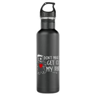 Dont Make Me Get Out My Pins Cute Voodoo Doll 710 Ml Water Bottle