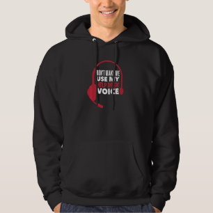 Don't Make Me Use My Help Desk Voice 1 Hoodie