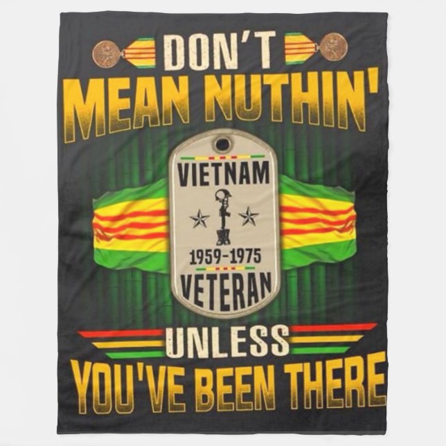 DON'T MEAN NOTHIN FLEECE BLANKET (Front)