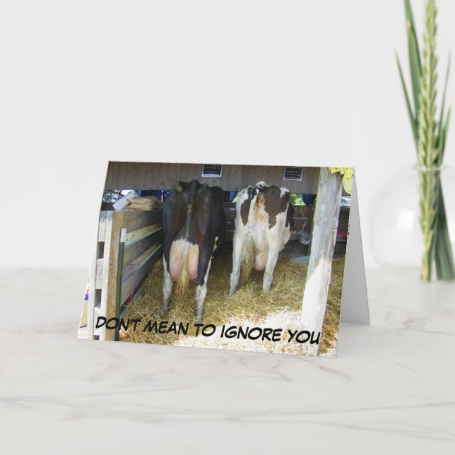 DON'T MEAN TO IGNORE YOU ON 40th Card (Front)