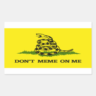 Don't Meme on Me Rectangular Sticker