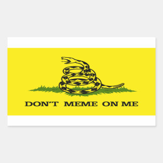 Don't Meme on Me Rectangular Sticker