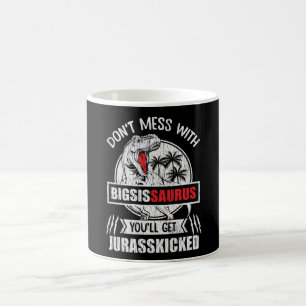 Don't Mess With Big Sister Saurus Dinosaur Family Coffee Mug