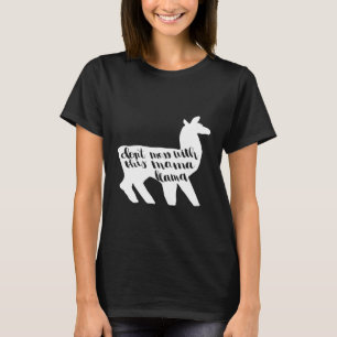 Dont Mess With Mama Llama Handlettered Mum Life T-Shirt