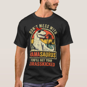 Dont Mess With Mamasaurus Youll Get Jurkicked Moth T-Shirt