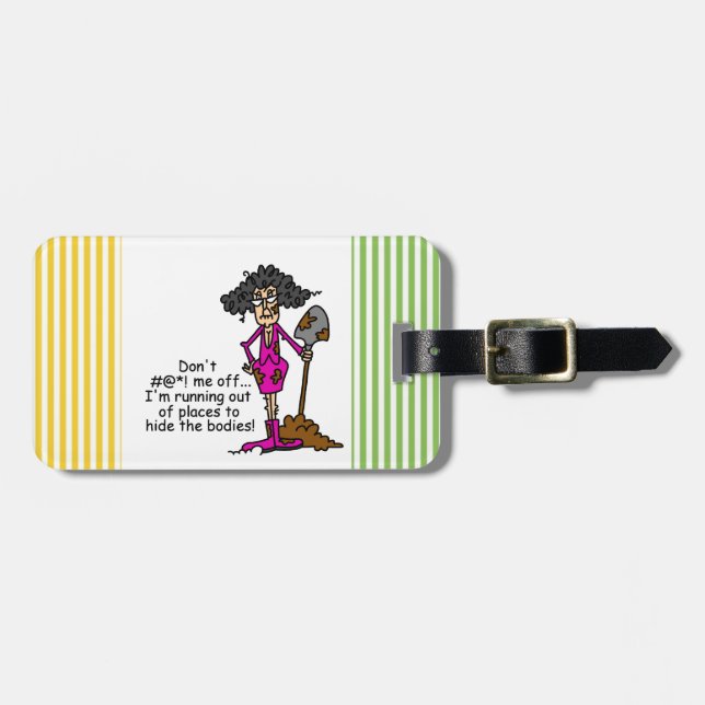 Don't Mess With Me Luggage Tag (Front Horizontal)