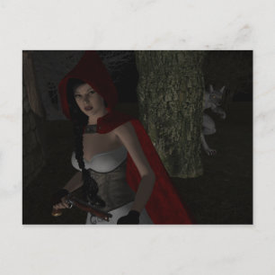 Don't Mess With Red Postcard