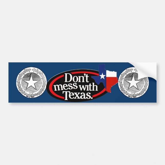 Don't Mess With Texas Bumper Sticker 2 (Front)