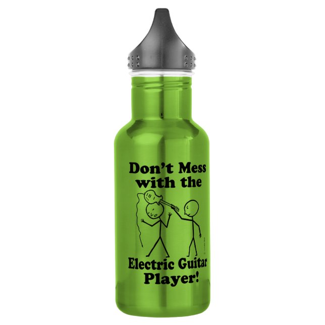 Don't Mess With The Electric Guitar Player 532 Ml Water Bottle (Left)