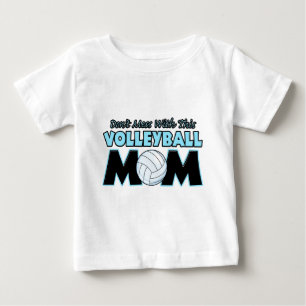 Don't Mess With This Volleyball Mum.png Baby T-Shirt