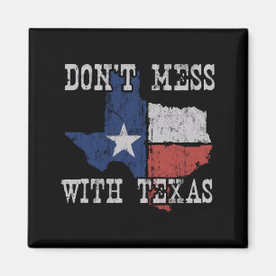Don't Mess With Vintage Texas Longhorn Lone Star S Magnet