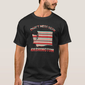 Don't Mess With Washington American State Usa T-Shirt