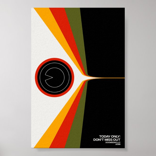 Don't Miss Out Vintage Parody Groovy Retro Poster (Front)