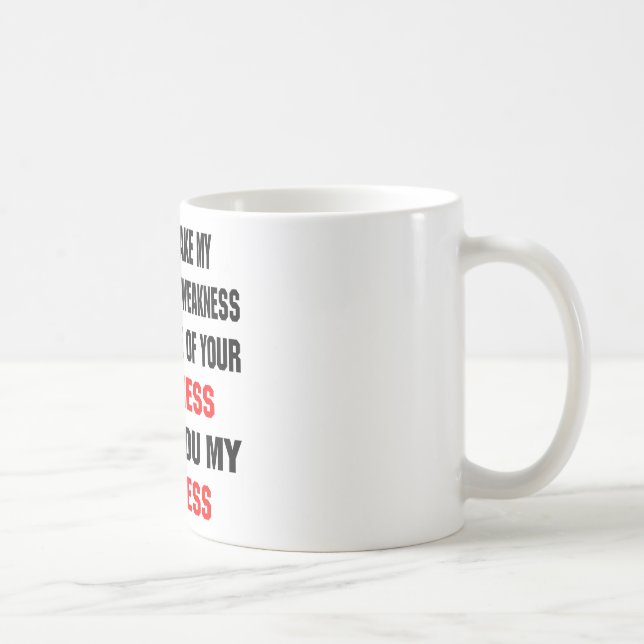 Don't Mistake My Kindness For Weakness Coffee Mug (Right)