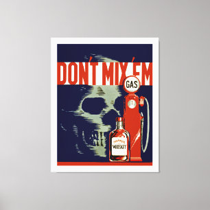 Don't Mix 'Em - XL Canvas Print