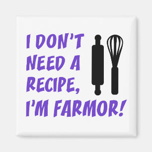 Don't Need A Recipe Farmor Swedish Grandma Magnet